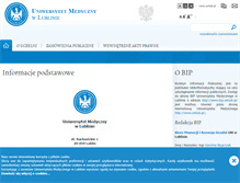 Tablet Screenshot of bip.umlub.pl
