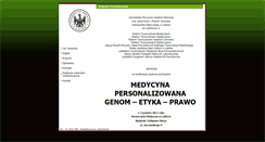 Desktop Screenshot of medycyna.personalizowana.umlub.pl